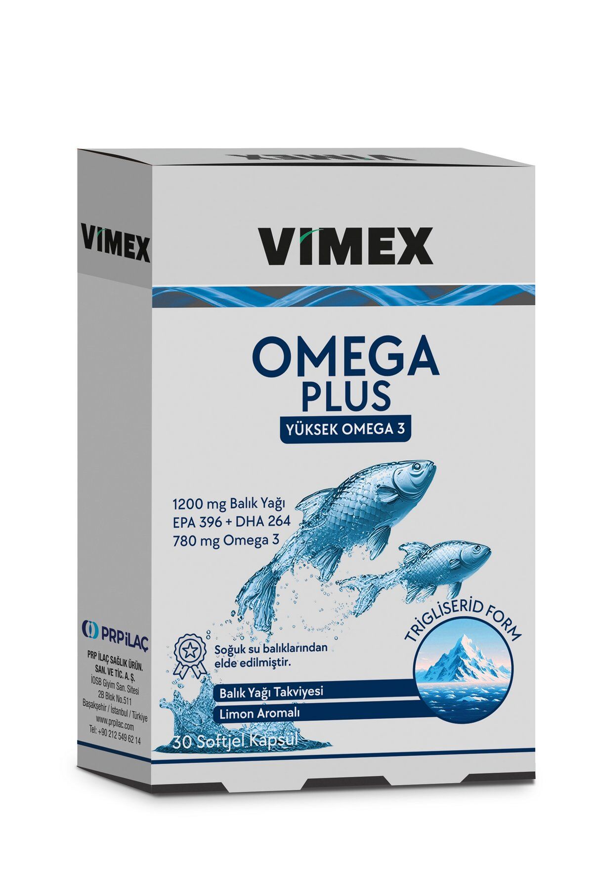 Vimex Omega 3 Plus 780mg Softjel 30 Kapsül