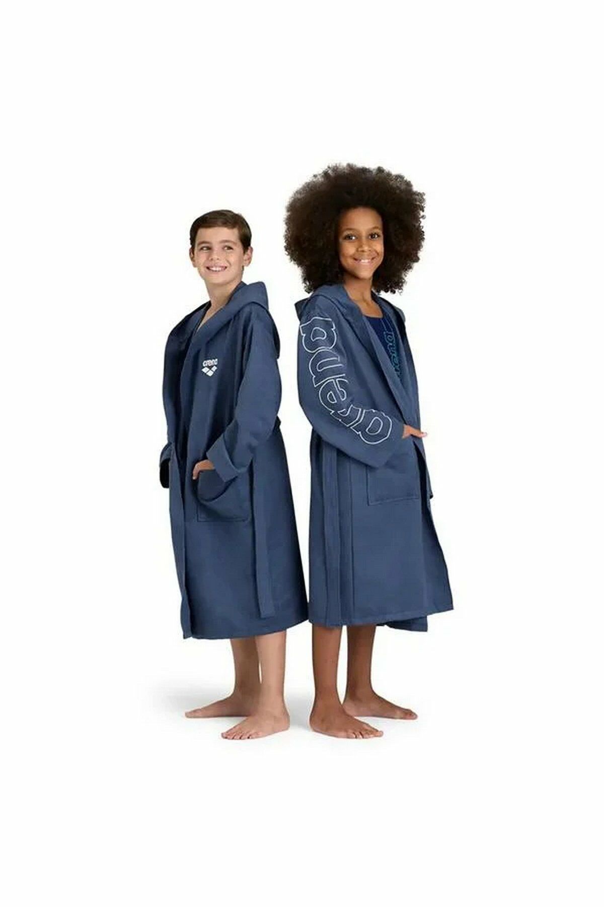 Arena Zeal Plus JR Unisex Çocuk Antrenman Bornoz K.Mavi 005309201 14-15