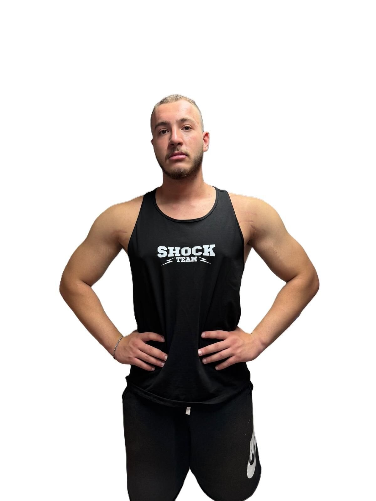 Shock Team Unisex Spor Antrenman Atlet Siyah XL