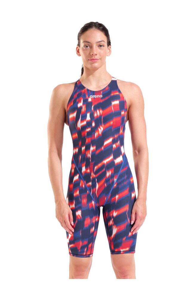 Arena Women Powerskin ST Next Le Ob Bayan Yarış Mayosu Kırmızı 006349509 34