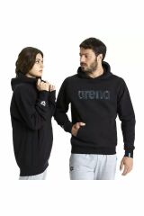 Arena Hooded Sweat Logo Unisex Günlük Stil Sweatshirt Siyah 005335500 M