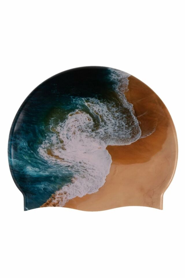 Arena Hd Cap Planet Unisex Silikon Yüzücü Bonesi Beyaz/Desenli 005572217