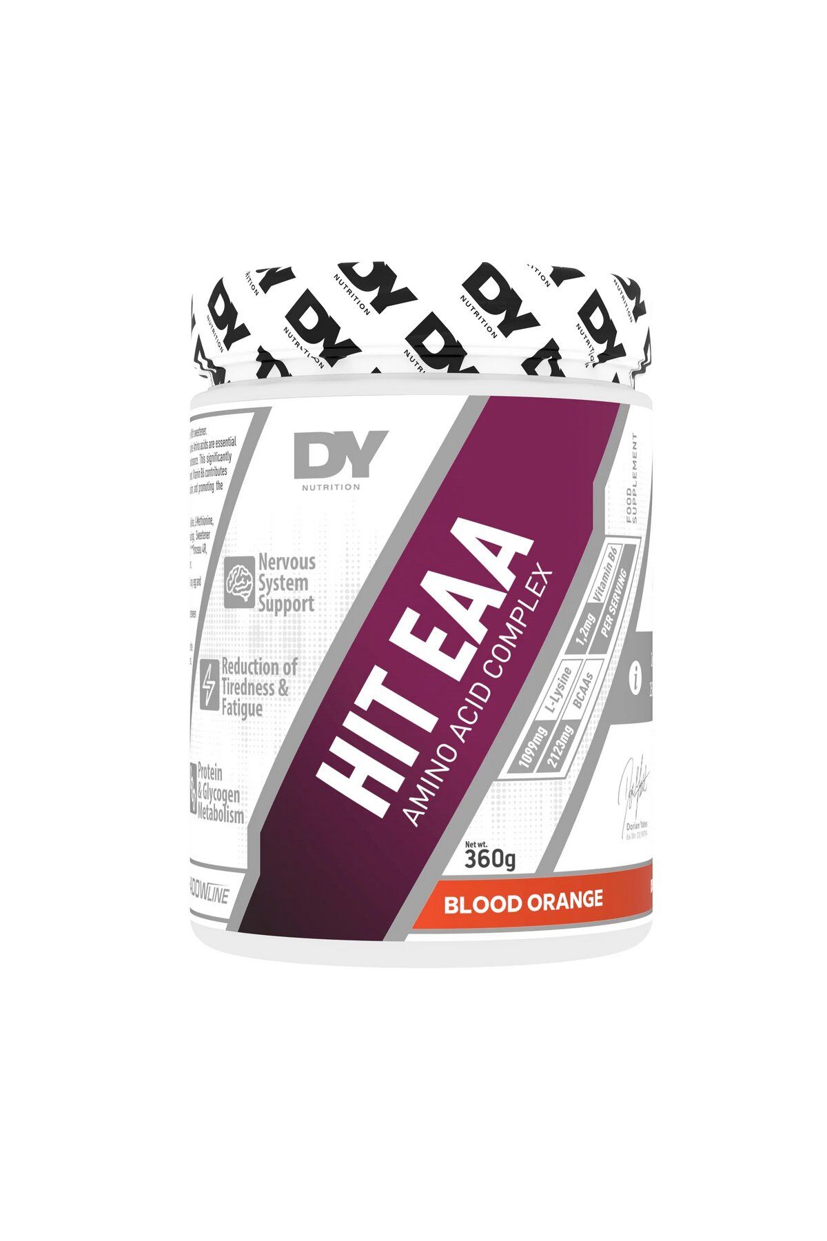 DY Nutrition Hit EAA Amino Asit Kompleks Blood Orange Flavour 360g 27 Servis