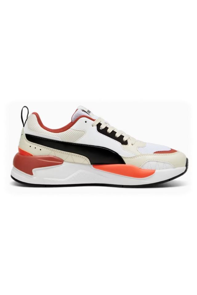 Puma X-Ray 2 Square Erkek Günlük Sneakers Ayakkabı Beyaz/Turuncu 37310892 45