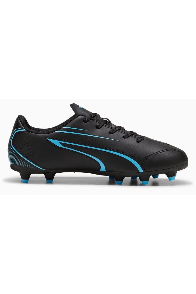 Puma Vitoria FG/AG Jr Unisex Genç Krampon Siyah/Mavi 10748605