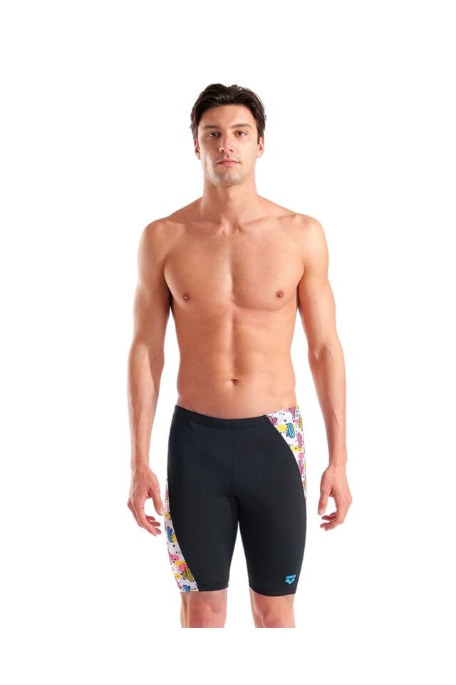 Arena Men's Desert Swim Jammer Erkek Yüzücü Jammer Mayo Siyah/Desenli 010215501 75