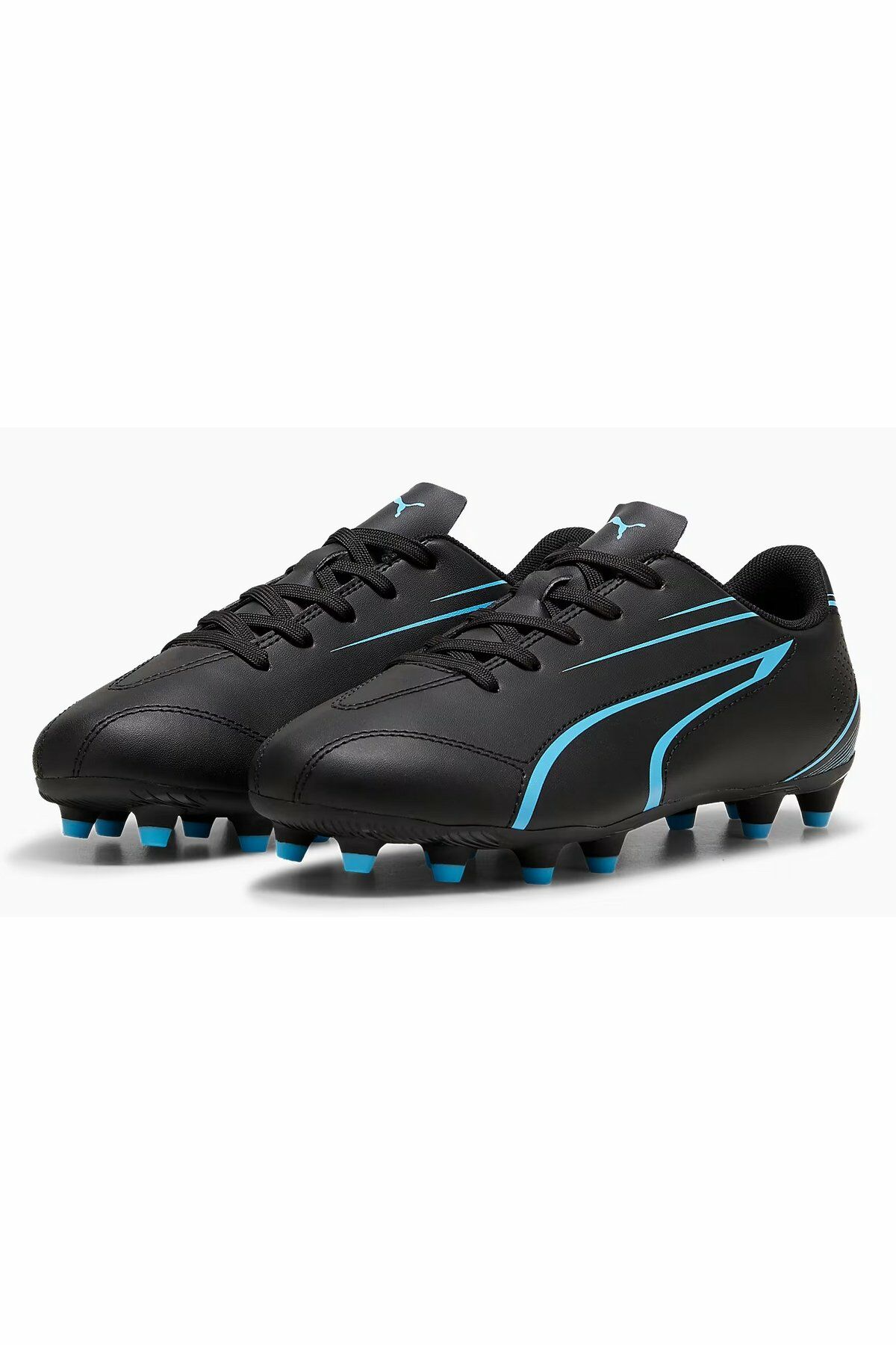 Puma Vitoria FG/AG Jr Unisex Genç Krampon Siyah/Mavi 10748605 37.5