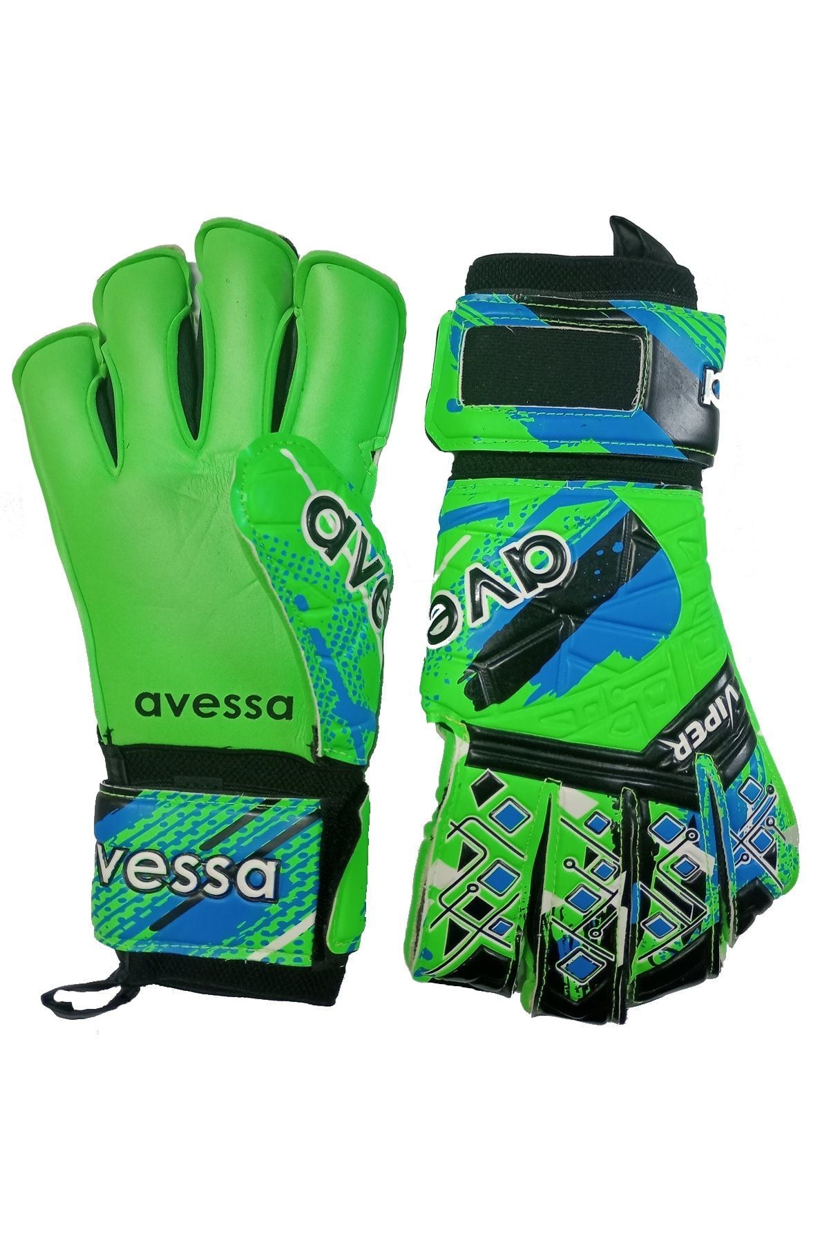 Avessa GK-200 Apex Parmak Korumalı Kaleci Eldiveni Yeşil/Siyah