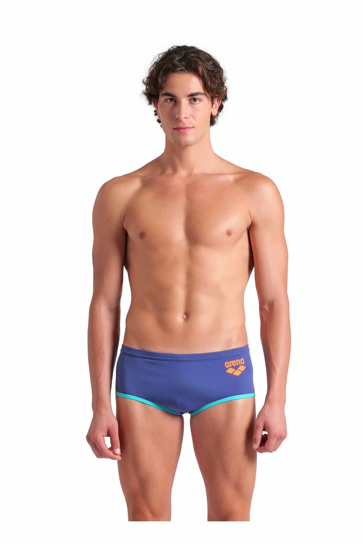 Arena Men's Arena One Low Waist Short Big Logo Erkek Yüzücü Mayo Mavi 008549889 80