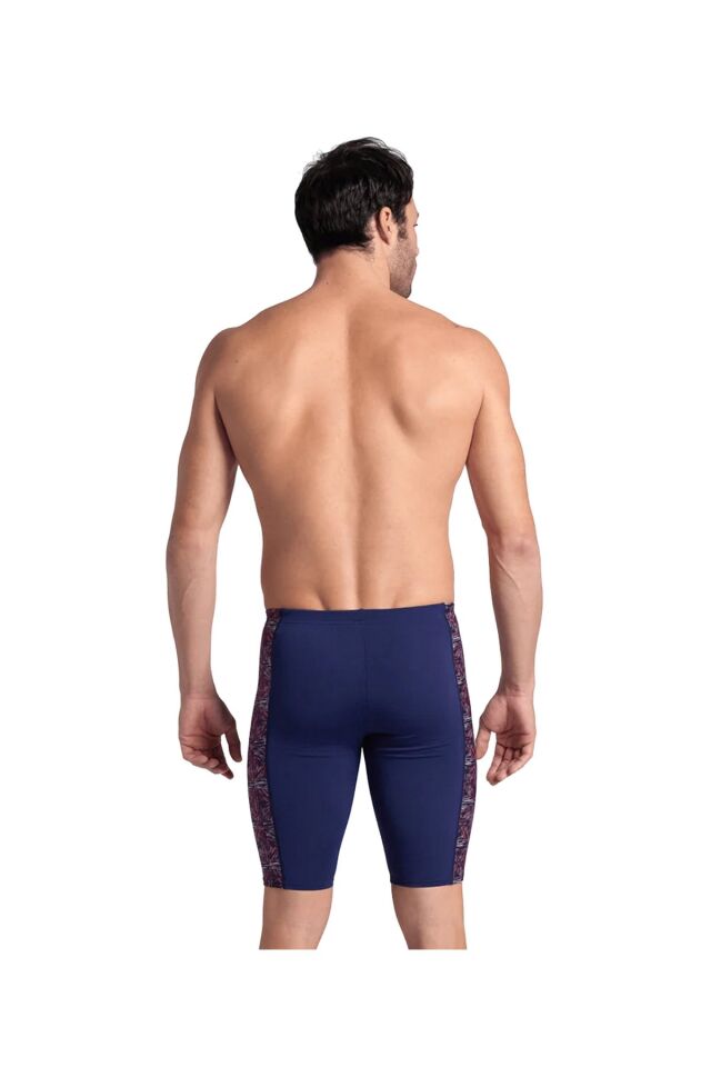 Arena Men's Abstract Tiles Swim Jammer Erkek Yüzücü Mayo Lacivert 007601417
