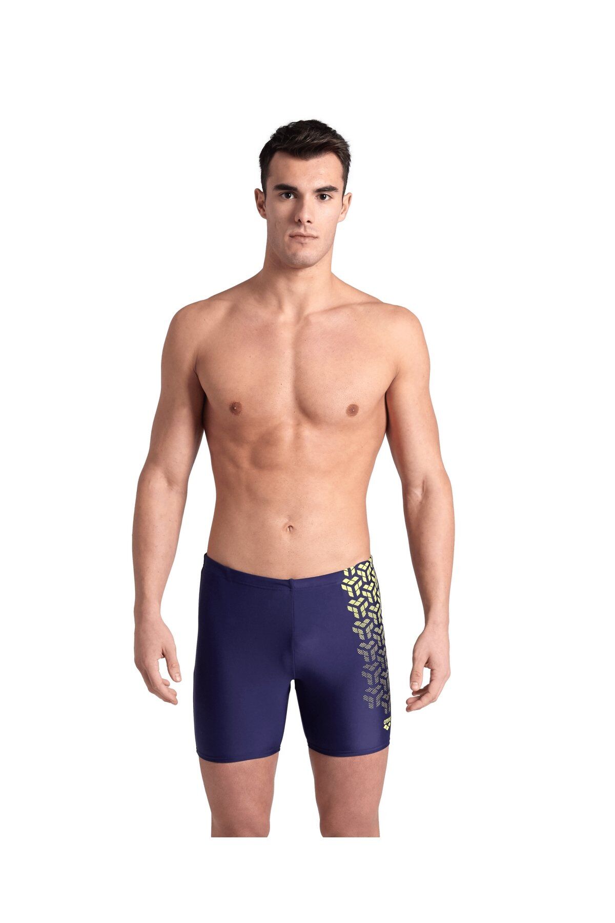 Arena Men's Kikko V Swim Mid Jammer Grap (85 Beden) Erkek Yüzücü Mayo Lacivert 006701760-85