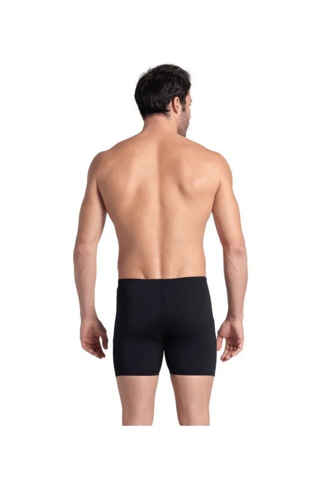 Arena Men's Straight Lines Swim Mid Jammer (85 Beden) Erkek Yüzücü Mayo Siyah 007124560