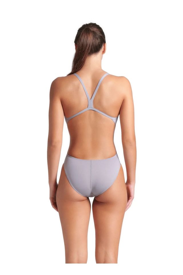 Arena Women's Team Swimsuit Challenge Solid Bayan Yüzücü Mayo Gri 004766590 36