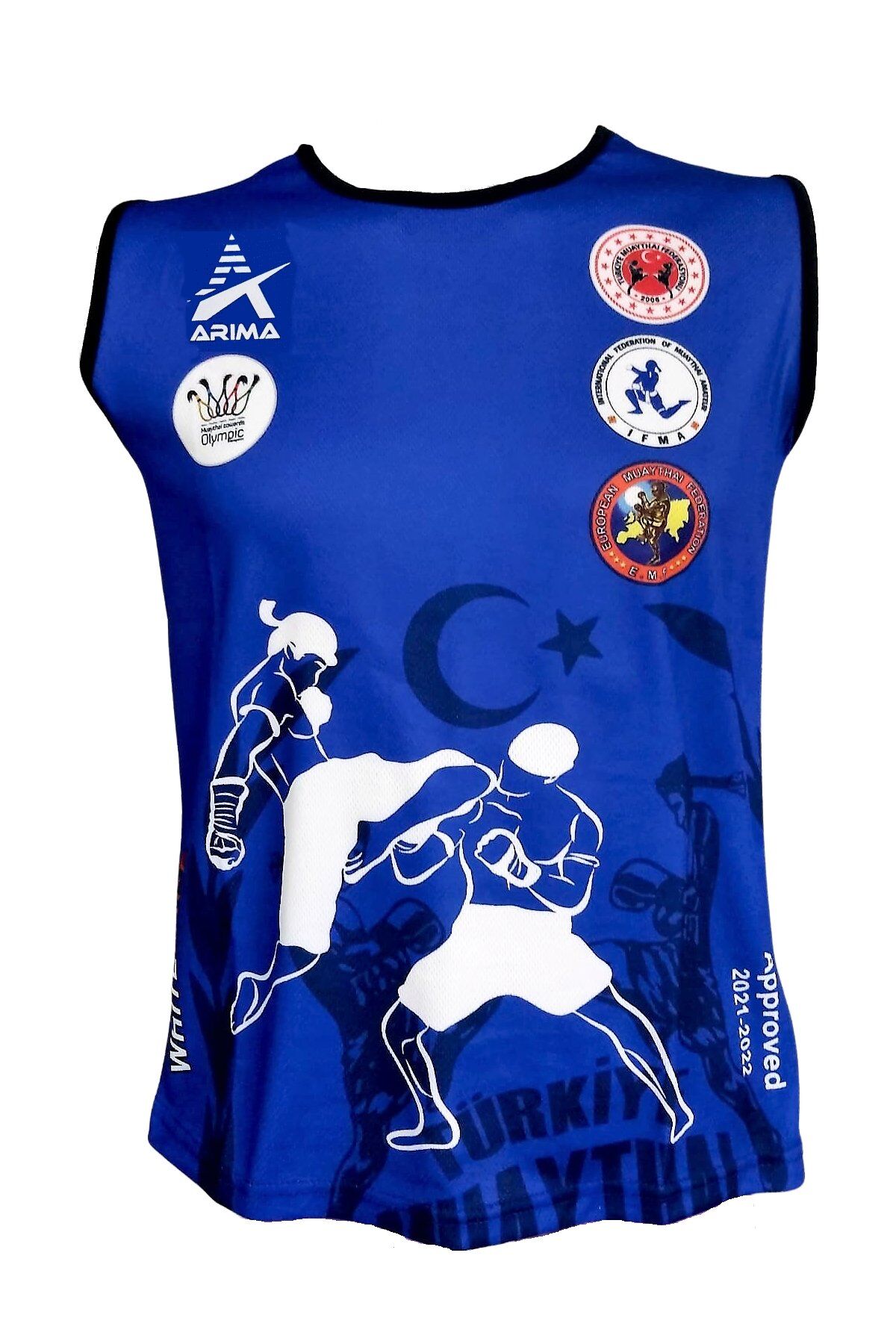 Arima AR10075 Muay Thai Onaylı Müsabaka Atlet Mavi XS