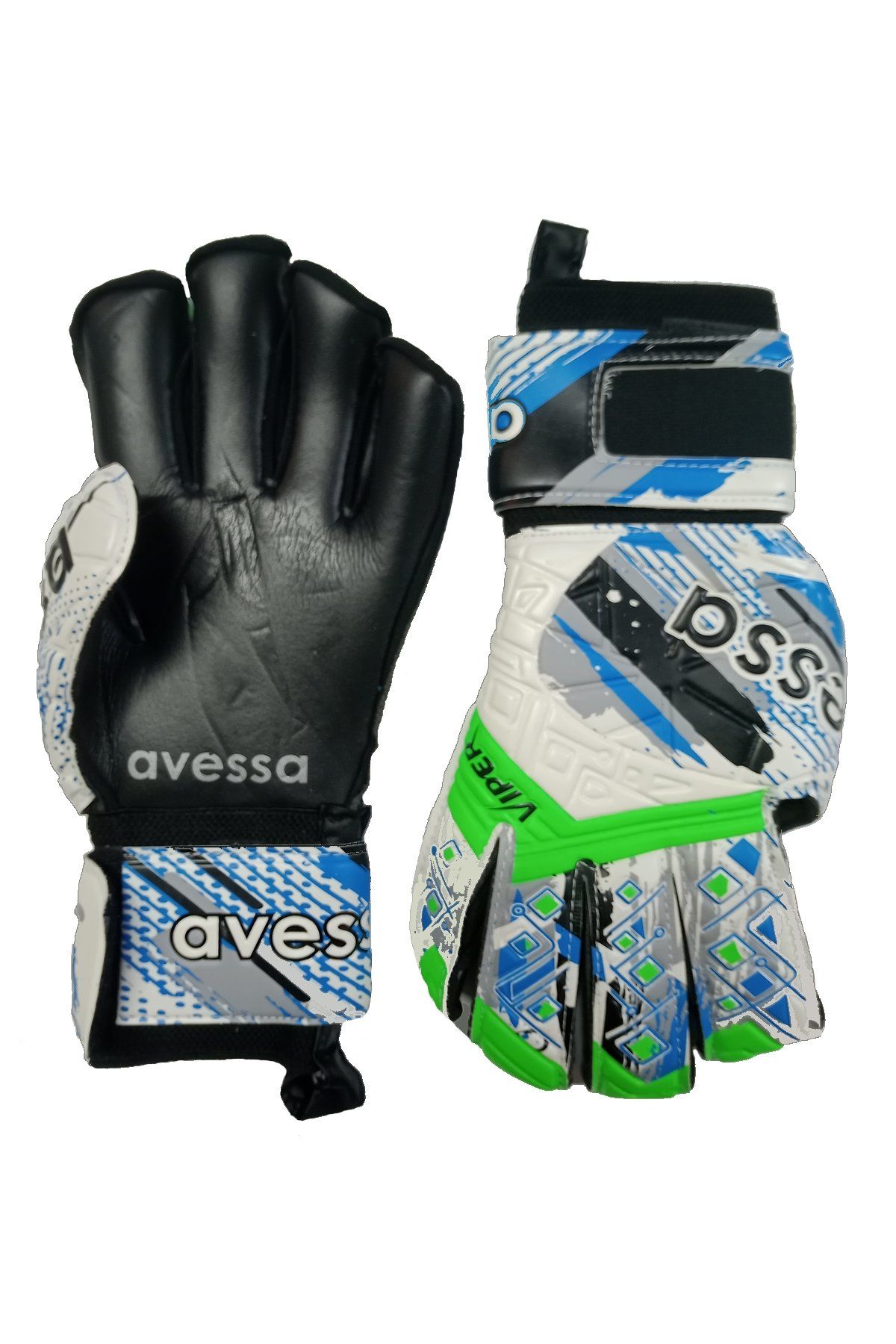 Avessa GK-200 Apex Parmak Korumalı Kaleci Eldiveni Beyaz/Yeşil No 5