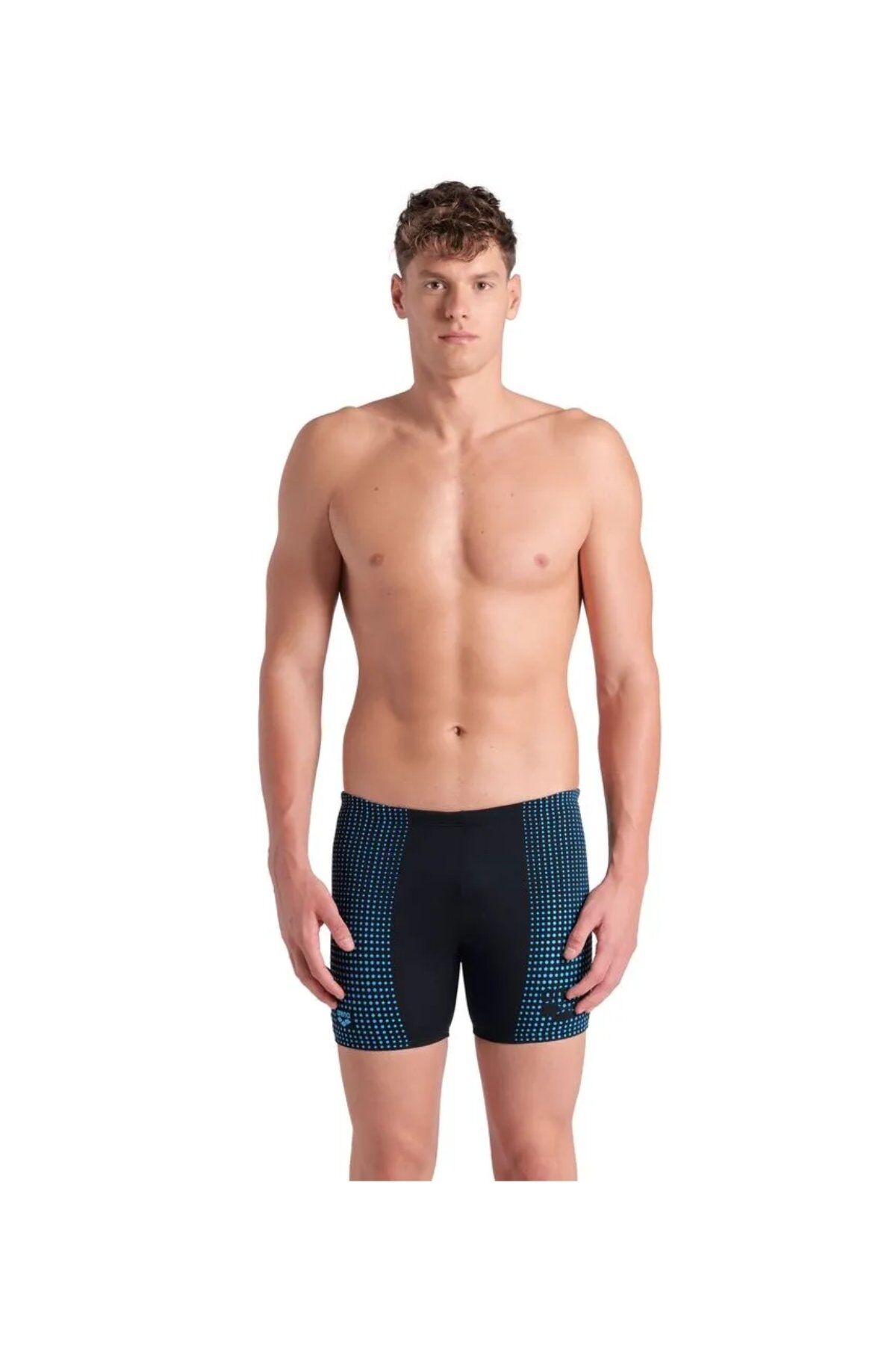 Arena Men's Foggy Dots Swim Mid Jammer (85 Beden) Erkek Yüzücü Mayo Siyah 008178500