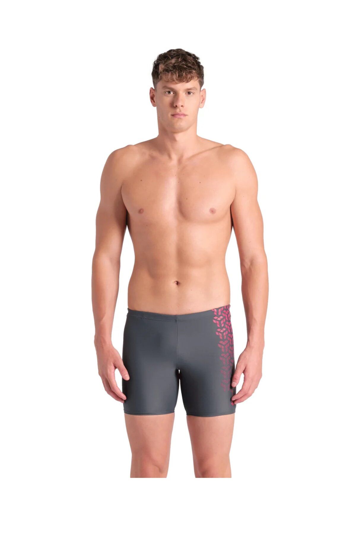 Arena Men's Kikko V Swim Mid Jammer Grap (85 Beden) Erkek Yüzücü Mayo Antrasit 006701540