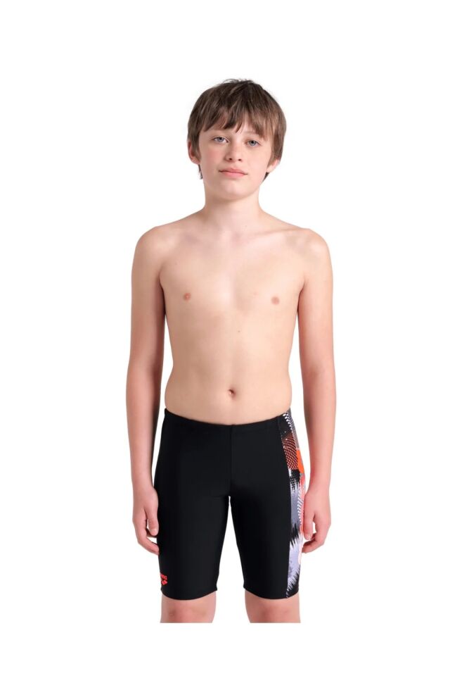 Arena Boy's Light Tricks Swim Jammer (10-11 Yaş) Erkek Çocuk Yüzücü Mayo Siyah 008343550