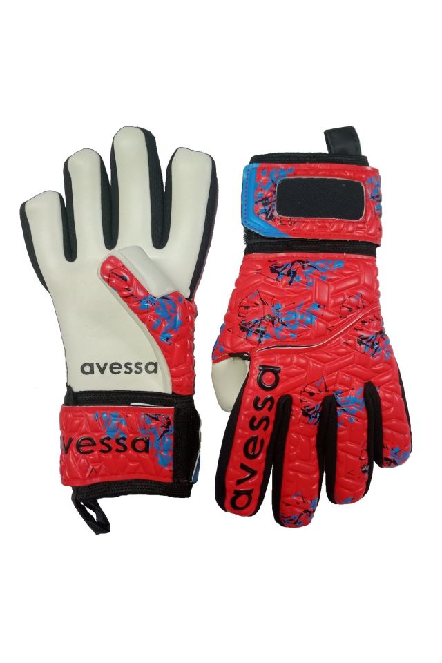 Avessa GK-100 Apex Parmak Korumalı Kaleci Eldiveni Kırmızı/Siyah No 9