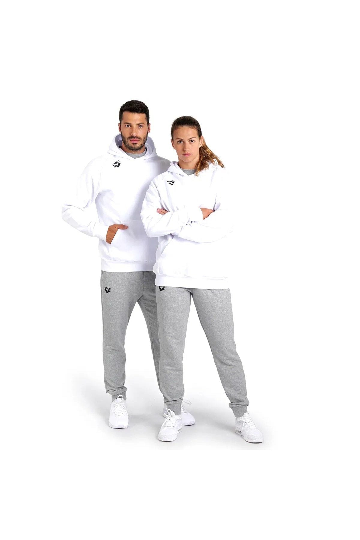 Arena Team Hooded Sweat Panel Unisex Kapüşonlu Günlük Stil Sweatshirt Beyaz 004904100 XL