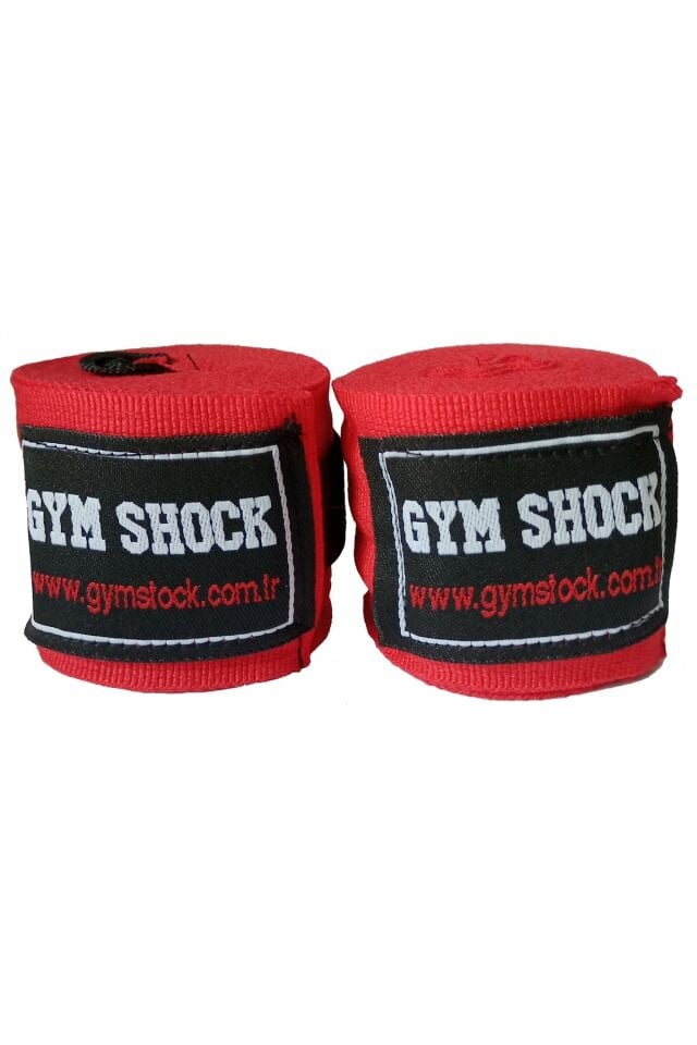 Gym Shock 5cm 3.5m Boks Bandajı Kırmızı