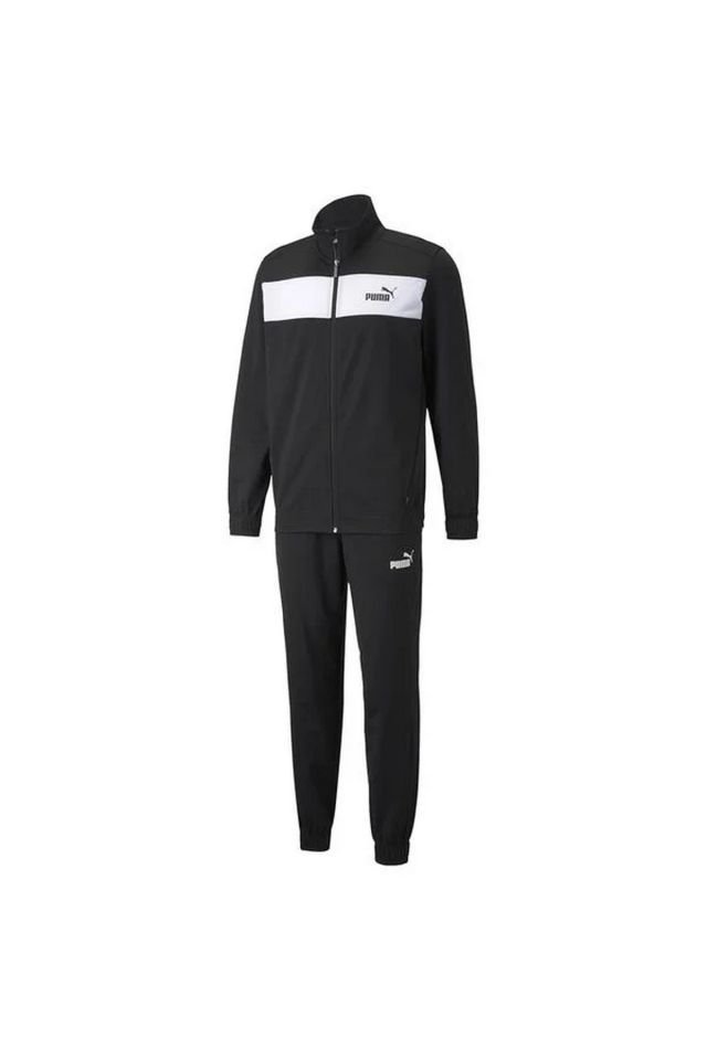 Puma Poly Suit CL Erkek Spor Eşofman Takımı Siyah/Beyaz 84584401