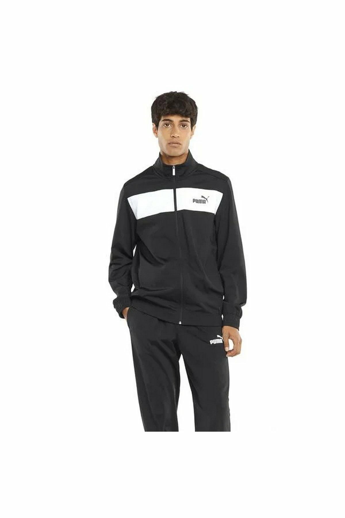 Puma Poly Suit CL Erkek Spor Eşofman Takımı Siyah/Beyaz 84584401 M