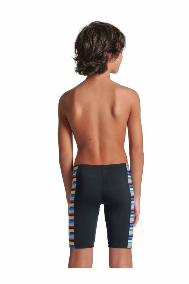 Arena Boy's Arena Racing Stripe Swim Jammer Erkek Çocuk Yüzücü Mayo Siyah 009012550