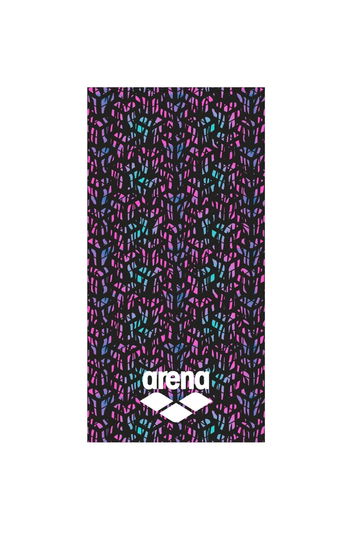 Arena Monogram Towel Unisex Yüzücü Havlu Siyah Desenli 009384590