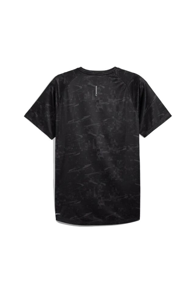Puma M Run Velocity AOP Tee Erkek K.Kol Tişört Desenli/Siyah 52760301