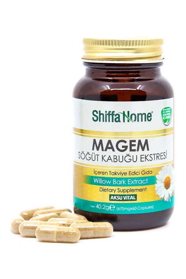 AksuVital Shiffa Home Magem Söğüt Kabuğu Ekstresi 670mg 60 Kapsül