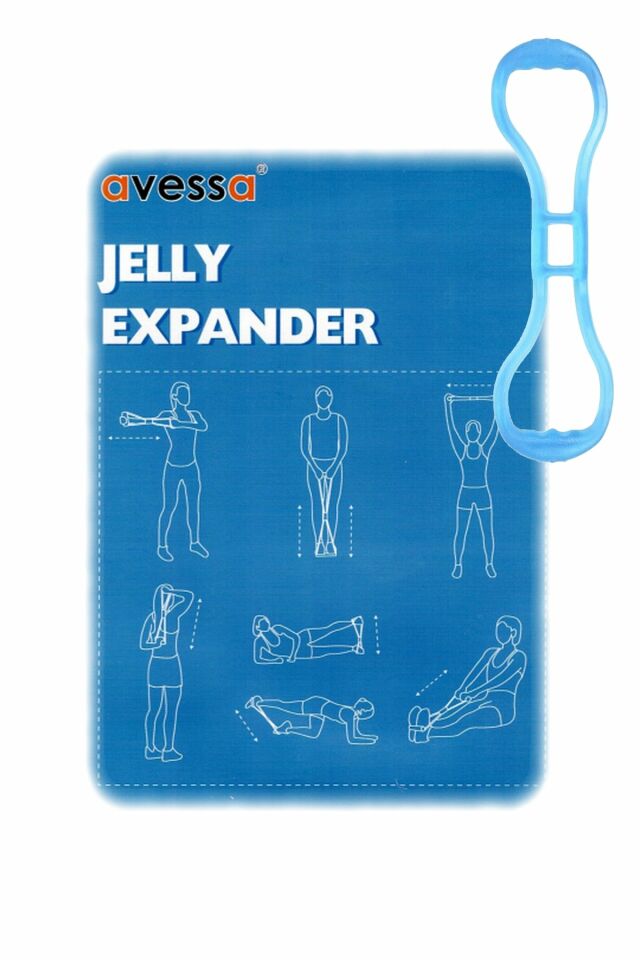 Avessa Jelly-100 Tpr Jelly Expander Egzersiz Çalışma Lastiği Mavi