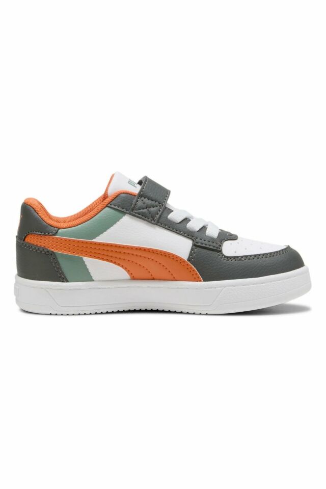 Puma Caven 2.0 Block AC+ PS Unisex Çocuk Spor Ayakkabı Turuncu/Yeşil 39446213