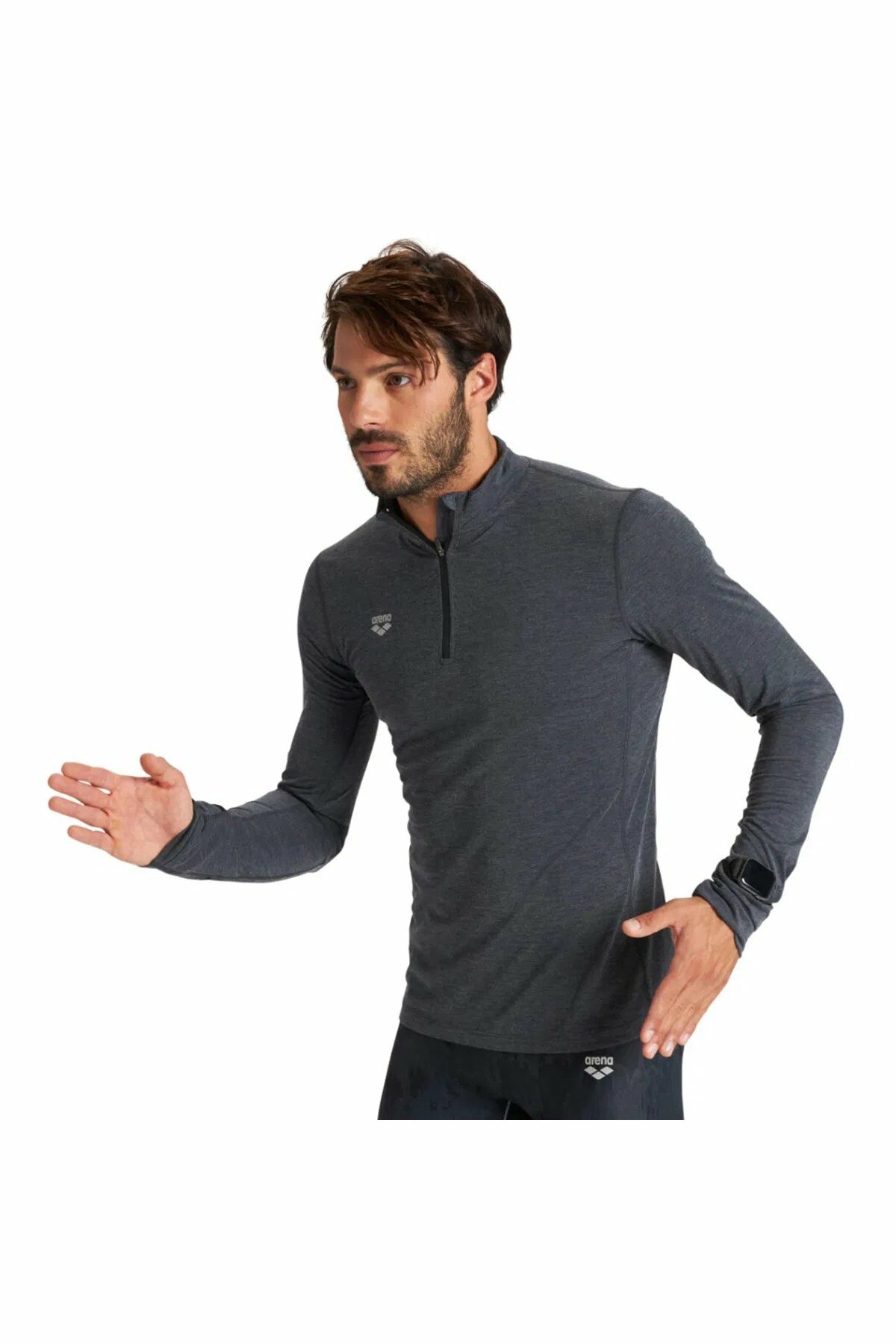 Arena Men Thermal Erkek Günlük Stil Sweatshirt Gri 002228550 S