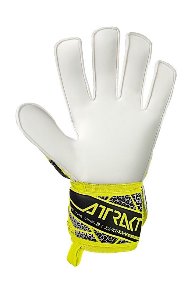 Reusch 2014 Attrakt Solid Kaleci Eldiveni Siyah/Sarı/Gümüş No 8