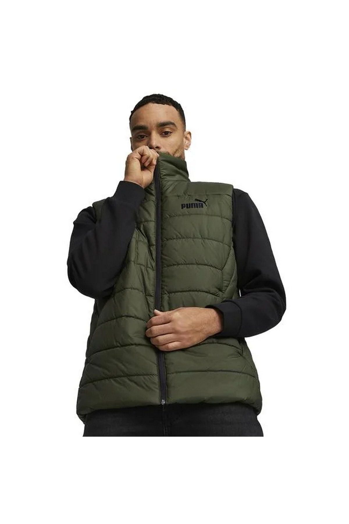 Puma ESS Padded Vest Myrtle Unisex Günlük Spor Yelek Yeşil 84893931 S