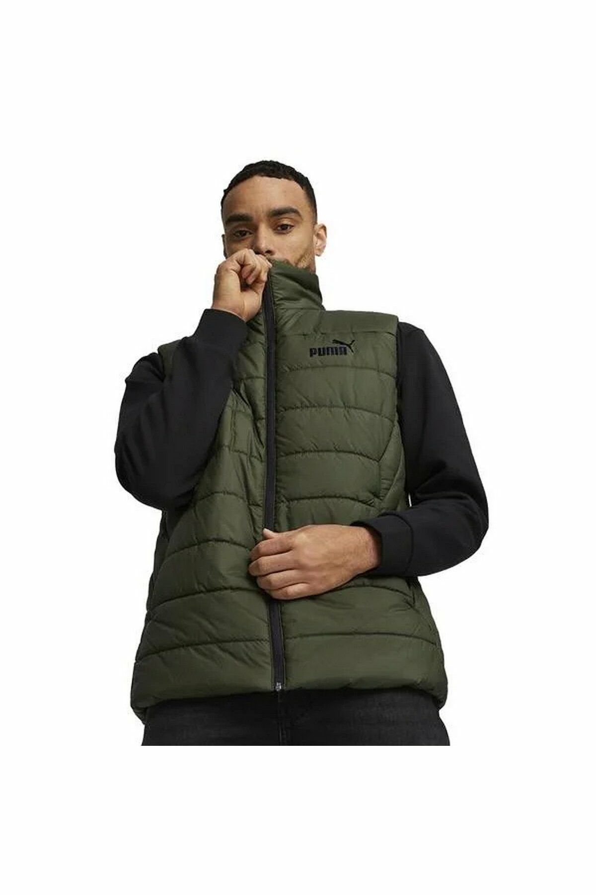 Puma ESS Padded Vest Myrtle Unisex Günlük Spor Yelek Yeşil 84893931 2XL