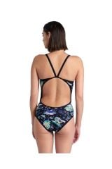 Arena Women's Arena Fun Planet Swimsuit Mayo Super Siyah 007529550 38