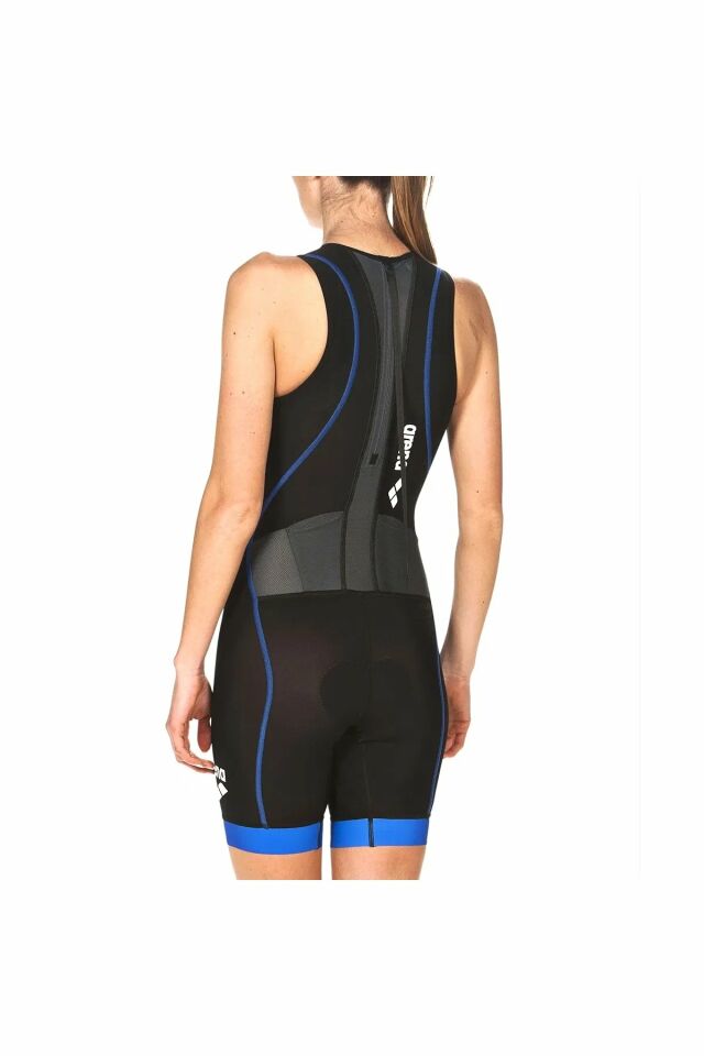 Arena W Trisuit St 2.0 Rear Zip Bayan Triathlon Yüzücü Mayosu Siyah 001506508