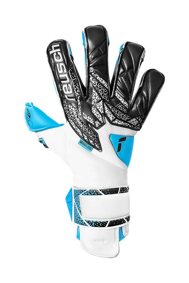 Reusch 1126 Attrakt Aqua Evol. Kaleci Eldiveni Beyaz/Siyah/Mavi No 8.5