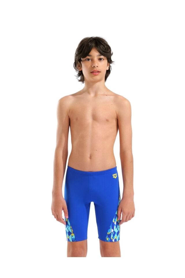 Arena Boy's Print Swim Jammer (14-15 Yaş) Erkek Çocuk Mayo Mavi 010753850