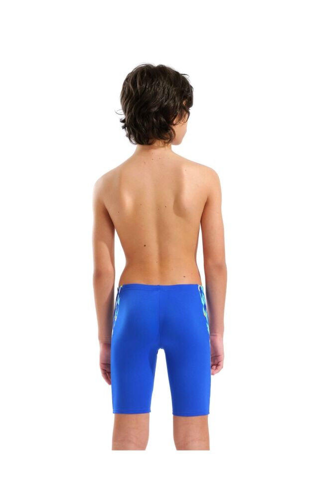 Arena Boy's Print Swim Jammer (14-15 Yaş) Erkek Çocuk Mayo Mavi 010753850