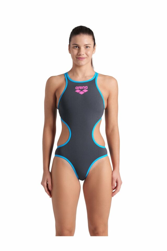 Arena Women W Arena One Biglogo One Piece Bayan Yüzücü Mayo Turkuaz 001198581 34