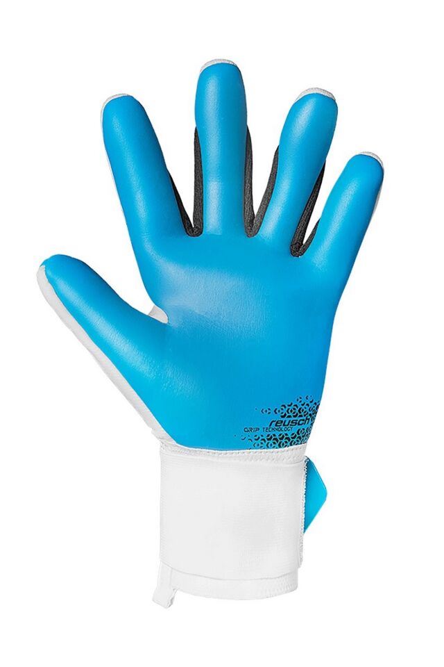 Reusch 1126 Attrakt Freegel Aqua Kaleci Eldiveni Beyaz/Siyah/Mavi No 9.5