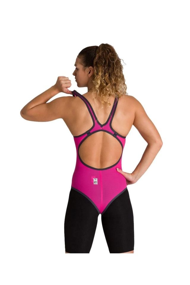 Arena W Powerskin Carbon Duo Top Bayan Yüzücü Yarış Mayosu Pembe 002757465