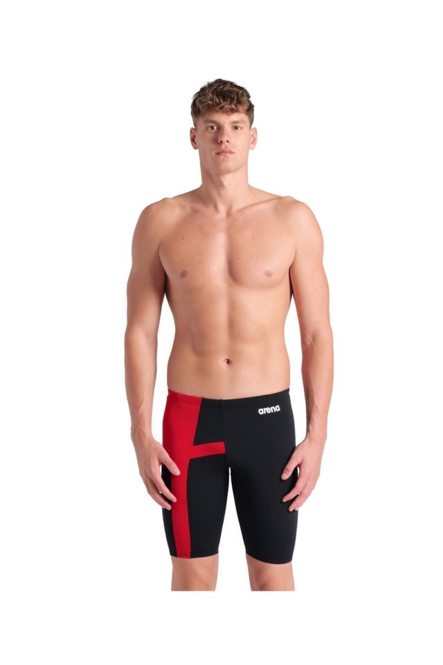 Arena Men's Diamond Swim Jammer Erkek Yüzücü Jammer Mayo Siyah/Kırmızı 008365540 80