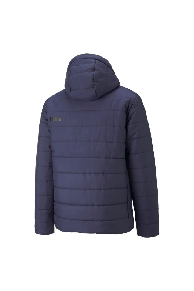 Puma ESS Hooded Padded Jacket Peacoat Unisex Günlük Spor Kapüşonlu Mont Lacivert 84893806