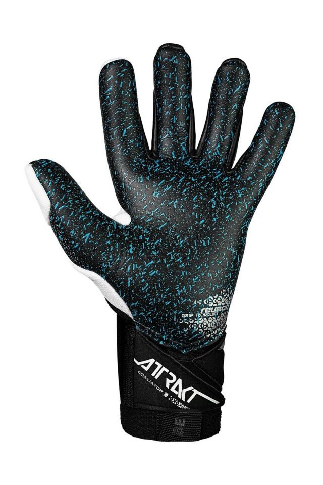 Reusch 1125 Attrakt Freegel Fusion Goal. Kaleci Eldiveni Siyah/Beyaz/Mavi No 8.5