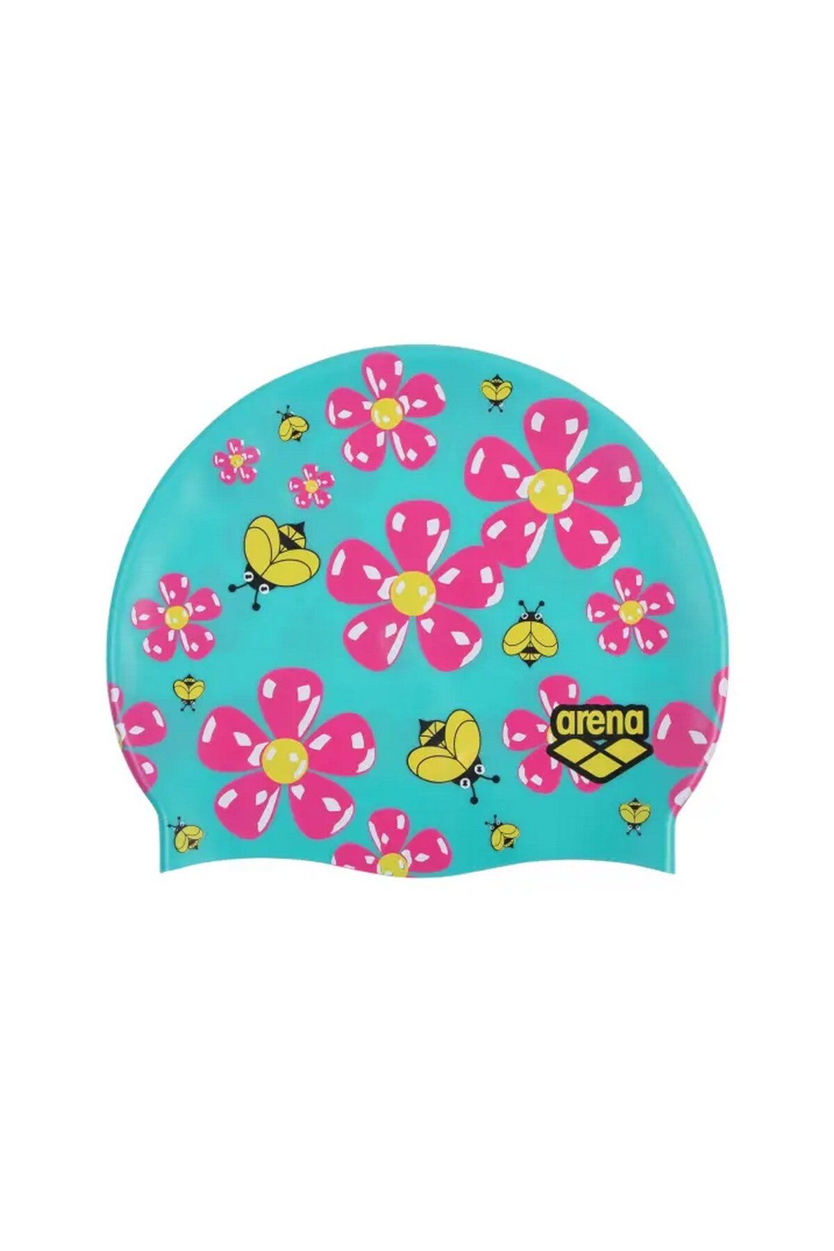 Arena Print Junior Unisex Çocuk Desenli Yüzücü Bone Mavi Desenli 94171248