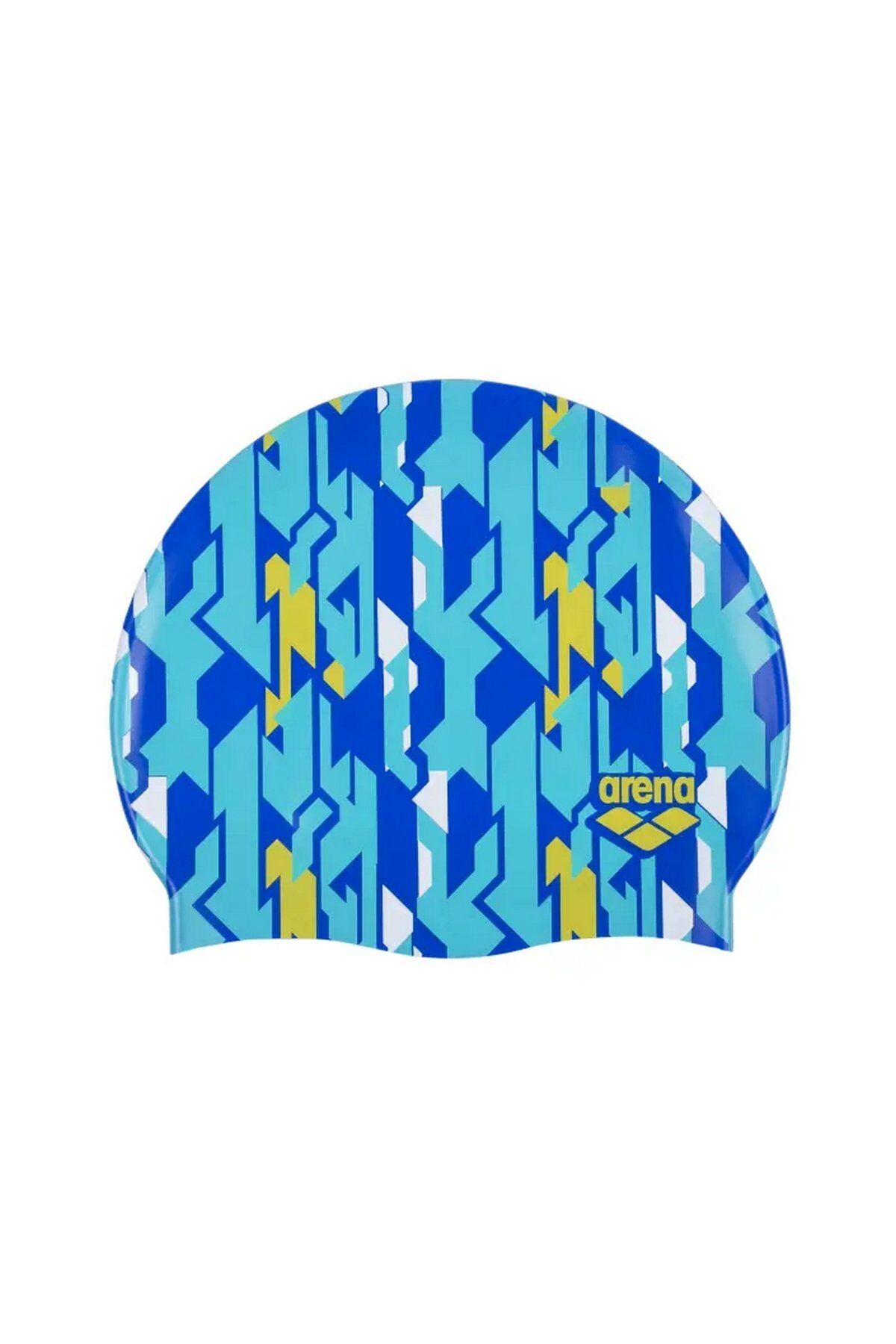 Arena Print Junior Unisex Çocuk Desenli Yüzücü Bone Mavi Desenli 94171249